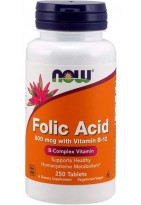 NOW Folic Acid 800 mcg 250 tab